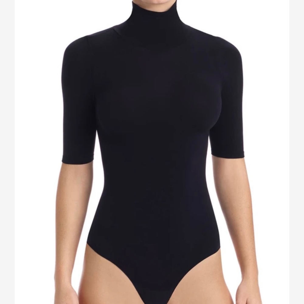 COMMANDO Ballet Short Sleeve Turtleneck Bodysuit